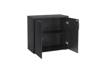 MMT Office Storage Cabinet, Expresso, 2 Door. Adjustable Shelf - color: Expresso