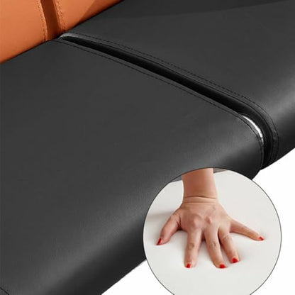 LITFAD Modern Simple Style Reception Sofa Waterproof Single Sofa with Soft Seat, Arms & Alloy Legs, Leisure Sofas for Living Room Hotel Office, 4-Seater Sofa, 1 Piece - color: 1 Piece - 4-seater Sofa