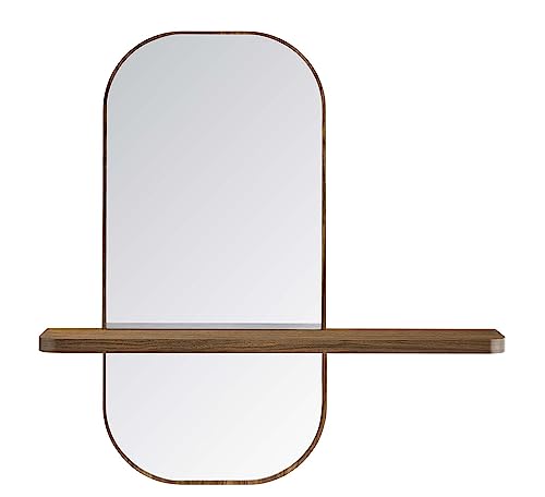 Modway EEI-6349-WAL Solstice Mirror, Walnut - color: Walnut