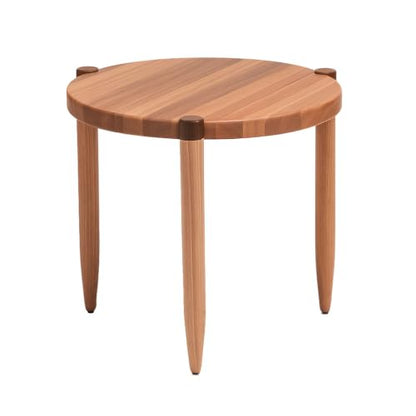 Leick Home Redonda Bay Round End Table, Natural Jequitiba | , Freestanding, Contemporary/Modern, Wood, 2-Pack, Furniture, 228361-NAT - color: Natural Jequitiba