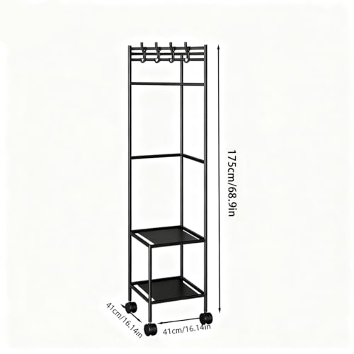 Clothes Rails for Bedroom Bedrooms Corner Clothes Rack Multi-Layer Nightstand Clothes Coat Racks Simple Household Bedroom Floor Standing Hangers Shelve