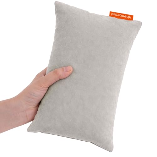 Pipsqueak Small Pillow - Mini 11 x 7 inches - Tiny Pillow for Travel, Dogs, Toddlers, Kids, Lumbar, Knees and Neck - Gray - color: Gray, size: 1 Pack, style: Non-Personalized