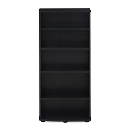 FURINNO Jaya 4-Tier Multimedia Storage Tower, Espresso - color: Espresso, size: 4-Shelf