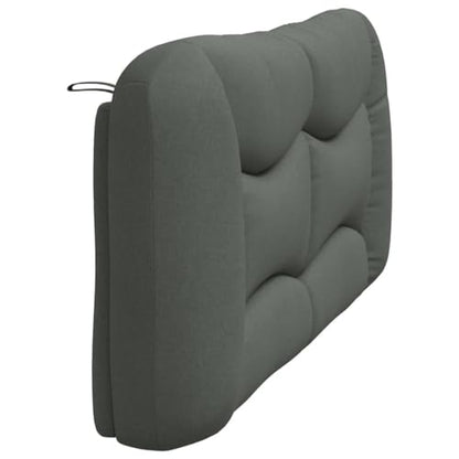 Wall Mounted Headboard Cushion for King Bed, 72 Inch Wavy Striped Upholstered Backrest Pillow, Breathable Fabric Reading Support for Bedroom, Dark Gray - color: Dark Gray 3