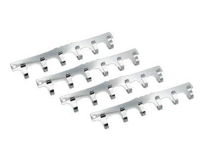 Key Hook Holder, Durable Steel, 131mm x 26mm, Chrome Plated, Made in Taiwan, 4 Pack - color: Chrome Plated, size: 4 Pack