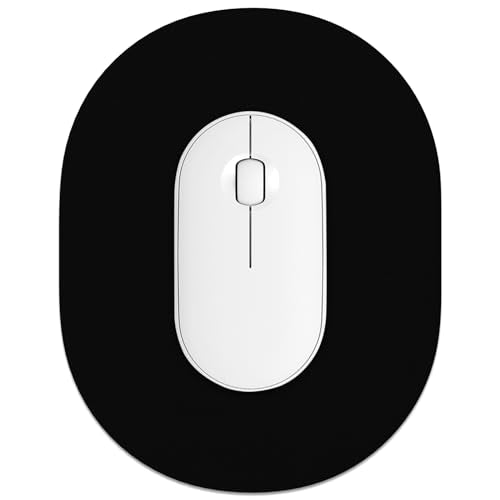 Rimilak Small Mouse Pad 6 x 8 Inch, Irregular Mini Mousepad, Black | Non-Slip Rubber Base, Waterproof Compact Mouse Mat for Laptop Computer Wireless Mouse Keyboard Home Office Travel - color: Black, size: 8L x 6W inches
