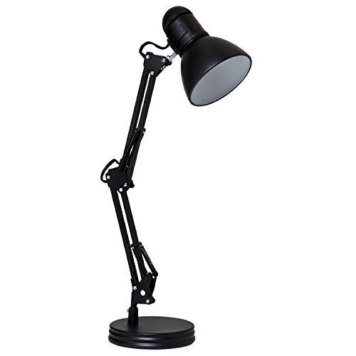 TL-WK-134E-BK-3L Architect Swing Arm Desk Lamp, 17.3" x 15.9" x 13", Black