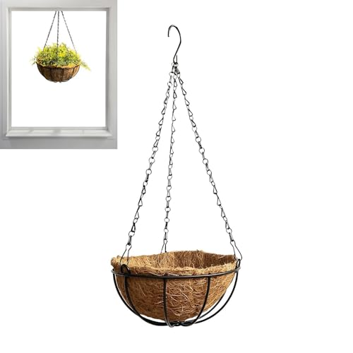 Plant Hanger Flower Pot Indoor | Hangable Planter Basket for Home Office Apartment Living Room Kitchen Balcony Patio Porch Bedroom Nursery Restaurant