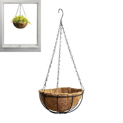Plant Hanger Flower Pot Indoor | Hangable Planter Basket for Home Office Apartment Living Room Kitchen Balcony Patio Porch Bedroom Nursery Restaurant