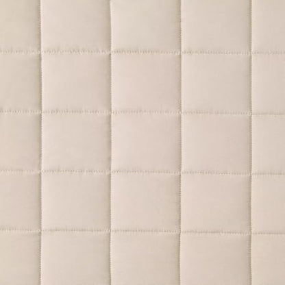 EMME Quilts Twin Size Bedding Sets, Beige Bedspread Soft Pre-Washed Quilt Winter Bed Sets, 2 Piece Cozy Reversible Microfiber Bed Coverlet with Pillow Sham (Square Pattern,66"x90") - color: 03-beige (Squares Pattern), size: Twin/Twin XL(66" x 90")