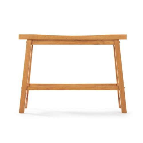 Boraam Sonoma Counter Height Backless Bench - Honey Oak Finish - color: Honey Oak Finish
