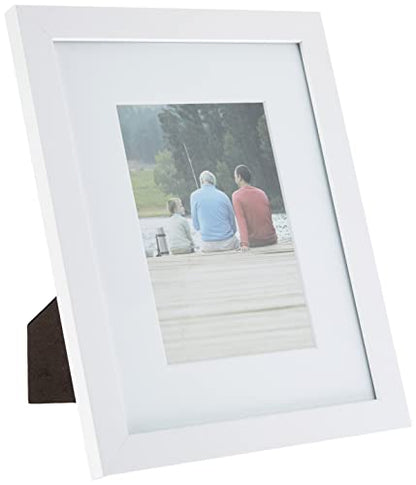 Americanflat Set of 7 Picture Frames with Shatter-Resistant Glass - Gallery Wall Frame Set with One 11x14, Two 8x10 and Four 5x7 Frames - Signature Collection - White - color: White, style: 7 Pack
