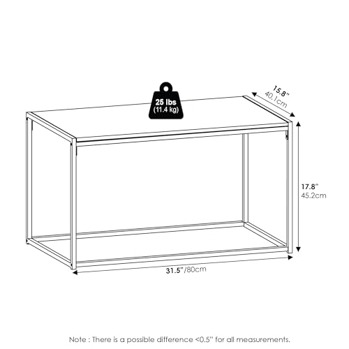 Furinno CAMNUS Coffee Table, Metal Frame Modern Center Table and Side Tables Set, Toolless Side Table Sets, for Living Room, Bedroom, Home Office, Solid White - color: Solid White/White, size: 3-in-1 Set (1 Coffee + 2 End Tables)