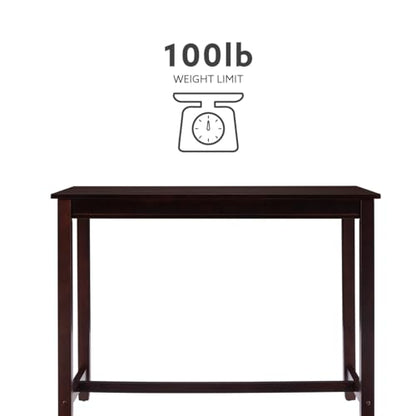 Linon 36 inch Height Pub Claridge Table, Walnut Counter - color: Walnut, size: Counter Height