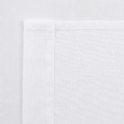 DWCN White Sheer Curtains, Grommet Top Faux Linen Look Voile Semi Transparent Solid Window Sheer Curtains Drapes for Bedroom Living Room, Set of 2 Panels 42 x 72 Inch Long, White - color: White, size: 42"W x 72"L (Pack of 2)