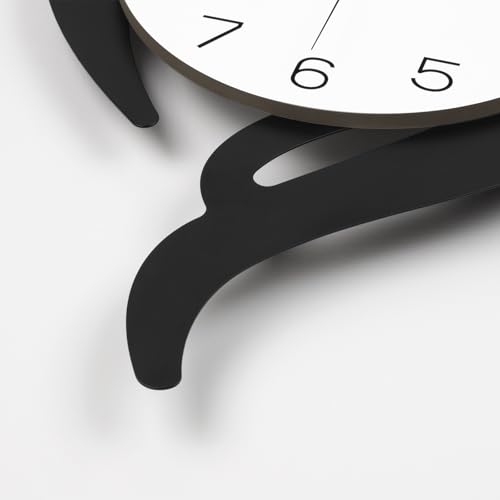 Modern Wall Clocks Battery Operated Large Decorative Wall Clock | Analog Silent Non-Ticking Black Iron Pendulum Clock for Living Room Kitchen Bedroom Farmhouse Office Decor 12.5x27.5inch - size: 12x27 in