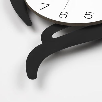 Modern Wall Clocks Battery Operated Large Decorative Wall Clock | Analog Silent Non-Ticking Black Iron Pendulum Clock for Living Room Kitchen Bedroom Farmhouse Office Decor 12.5x27.5inch - size: 12x27 in