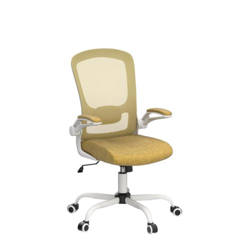 Mimoglad Ergonomic High Back Mesh Office Chair, Adjustable Lumbar Support, Thickened Seat Cushion (Modern, Jasmine) - color: Jasmine
