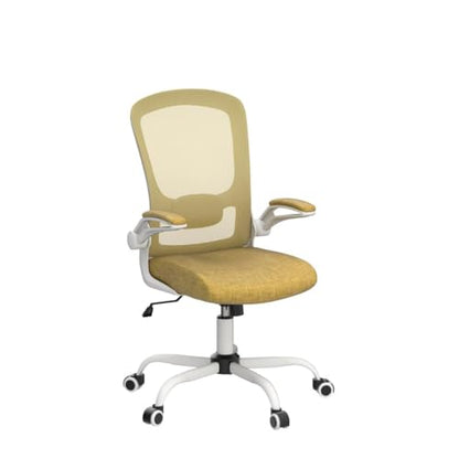Mimoglad Ergonomic High Back Mesh Office Chair, Adjustable Lumbar Support, Thickened Seat Cushion (Modern, Jasmine) - color: Jasmine
