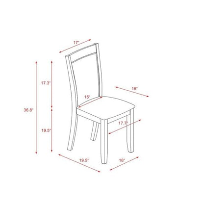 East West Furniture MZC0T01 Monza Parson Dining Chairs - Cream Linen Fabric Upholstered Chairs, Set of 2, Wirebrushed Linen White - color: Mzc0t01