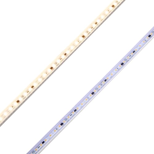 Maxxima 18 in. Hardwired LED Under Cabinet Strip Light, 690 Lumens, 3000K | Warm White, Kitchen and Living Room 120V White Cove Lighting, No Power Supply Needed - size: 18 Inch