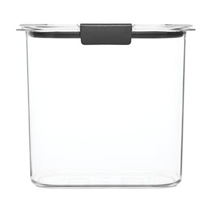 Rubbermaid Brilliance 12-Cup Airtight Food Storage Container,Perfect for Pantry Staples,Clear/Grey,(Pack of 2) - size: 12 Cup (Pack of 2)