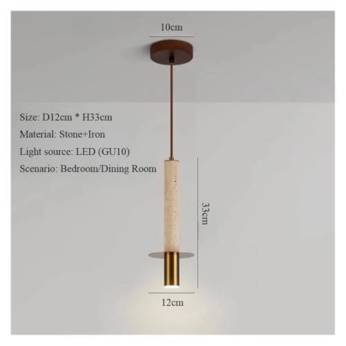 Chandelier, Yellow cave Stone Japanese Style Bedroom headboard Pendant Light Creative Retro Nordic Restaurant Small(Type C,Natural) - color: Type C, size: Natural