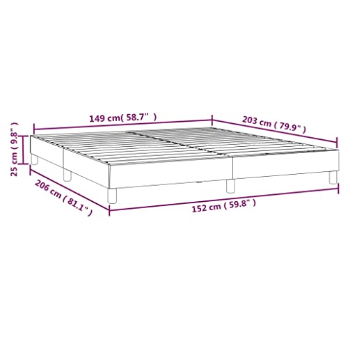Queen Size Upholstered Bed Frame, Light Grey Fabric Platform Bed with Durable Plywood Slats, Modern Low Profile Bed Base for Bedroom Furniture, No Box Spring Needed