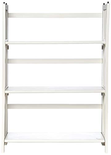 Casual Home 3-Shelf Folding Stackable Bookcase (27.5" Wide)-White - color: White, size: 3-Shelf Stackable
