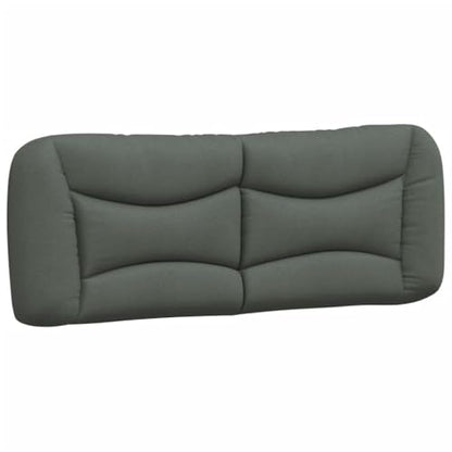 Headboard Cushion for Queen Bed, Striped Rectangular Backrest Pillow with Breathable Polyester Fabric and PP Fiber Filling for Reading and Relaxing, Dark Grey - color: Dark Gray 2