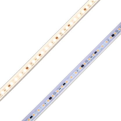Maxxima 12 in. Hardwired LED Under Cabinet Strip Light, 460 Lumens, 3000K | Warm White, Kitchen and Living Room 120V White Cove Lighting, No Power Supply Needed - size: 12 Inch