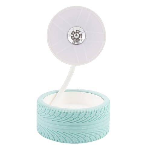 Pongnas Foldable Bedside Lamp with USB Charging Port Warm White Light Unique Wheel Design Portable Desk Lamp for Bedroom Study Living Room and Travel Blue - color: Blue