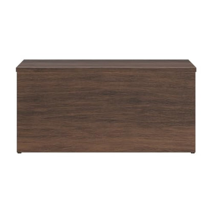Modular Stackable Open Front Storage Cube Organizer, Tool-Free Assembly Open Shelf Storage System, Walnut Finish Home Display Cabinet