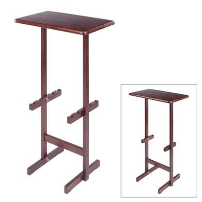 Winsome Riley Snack Table Rack, Walnut - color: Walnut