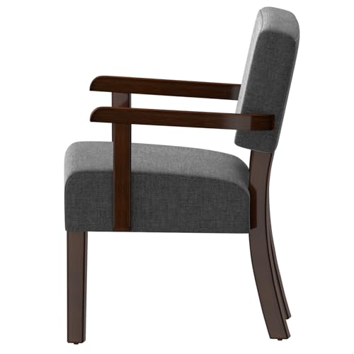 Oversize Accent Chair with Soft Seat and Armrests | Living Room Chairs with Solid Wood Frame, Comfy Reading Chair for Bedroom, Waiting Room, Home Office, Easy Assembly - color: Grey, size: Chair