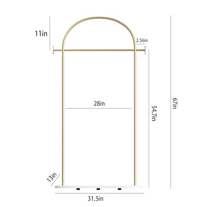 TIEOU Metal Gold Coat Rack, Freestanding Entryway Stand, Hat Coat Hanger, Small Clothing Rack, Modern - color: U-Gold Rack