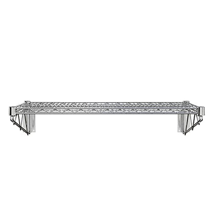 18" x 36" Chrome Wire Wall Mount Shelf - color: Chrome, size: 18" x 36"