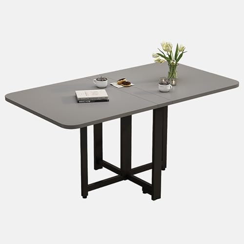 Drop Leaf Dining Table, Movable Expandable Multifunction Rectangular Foldable Desk, for Small Space, Living Room, Apartment, Office, Study (Color : B, Size 140 (D 140x80cm/55x31 - color: D, size: 140x80cm/55x31.5in