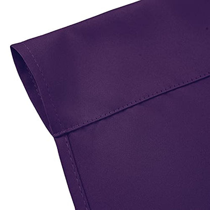 Purple Blackout Curtains/42 x 84 Inch/Set of 2 Panels Room Darkening Curtains for Bedroom - color: Purple, size: 42"W x 84"L (Pack of 2)