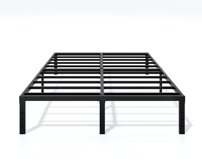 LUMUNANCE Metal Bed Frame King Size - 14 Inch Heavy-Duty King Platform Bed Frame No Box Spring Needed, Easy Assembly, Noise-Free, Sturdy Mattress Foundation, Underbed Storage Space - size: King, style: 14 Inch