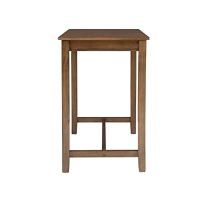 Linon Claridge Rustic Wood 36 inch Height Pub Table - color: Rustic Brown, size: Counter Height