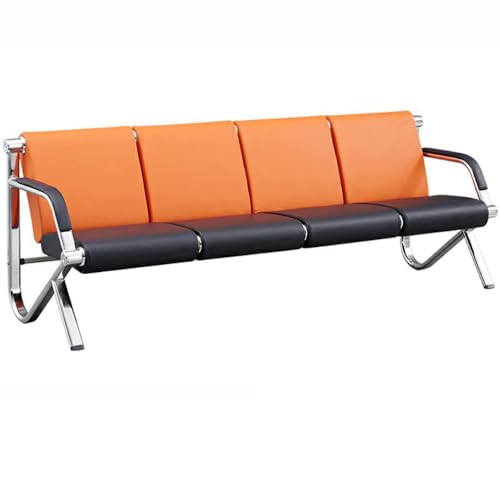 LITFAD Modern Simple Style Reception Sofa Waterproof Single Sofa with Soft Seat, Arms & Alloy Legs, Leisure Sofas for Living Room Hotel Office, 4-Seater Sofa, 1 Piece - color: 1 Piece - 4-seater Sofa