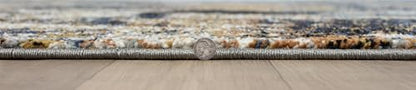 Keen Home Design Abstract Non-Shedding Area Rug, Soft Thick Pile, 4x6 | Polypropylene High Pile, Jute Back; Ideal For Bedroom, Home Office, Nursery, Living Room - color: Skies Multi, size: 4' x 6' (Rectangular)
