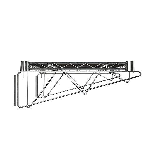 18" x 24" Chrome Wire Wall Mount Shelf - color: Chrome, size: 18" x 24"