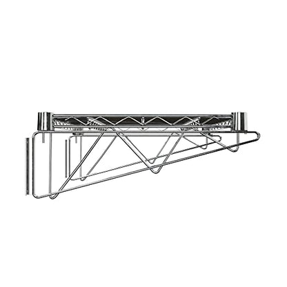 18" x 24" Chrome Wire Wall Mount Shelf - color: Chrome, size: 18" x 24"