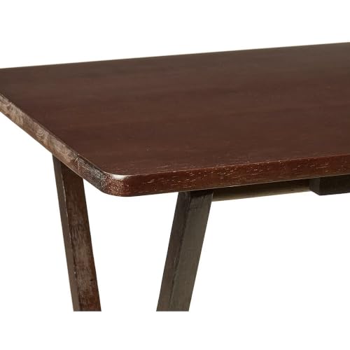 Foldable Rubberwood TV Tray Table, Elegant Walnut Tone – Lightweight Carry-and-Use Design for Living Room, Bedroom or Balcony, Reliable Folding Mechanism for Daily Use