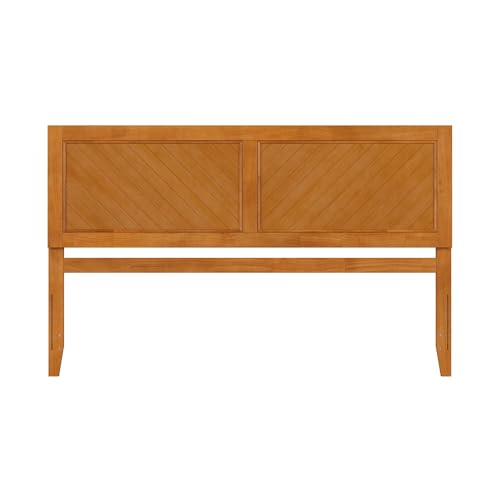 AFI, Canyon King Solid Wood Rustic Farmhouse Headboard, Light Toffee - color: Light Toffee, size: King (U.S. Standard)