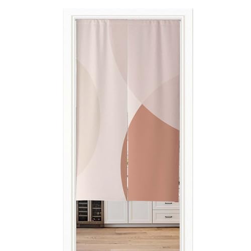 Room Divider Curtain for Doorway Use, Door Curtain Panel for Partition, Privacy Curtain for Doorway, Blackout Door Curtain Panel, Adjustable Tension Rod Mounting, Easy Setup - color: K, size: 26x35in
