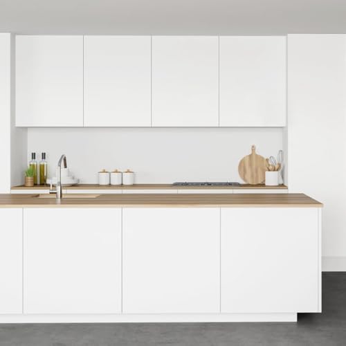 Arthome 17"x120" White Contact Paper, Peel and Stick Matte Wallpaper, Self Adhesive Decorative Vinyl Paper for Countertop, Cabinet, Table, Shelves, Furniture Renovate and Wall Covering Decoration - color: White Matte, size: 17" x 120"