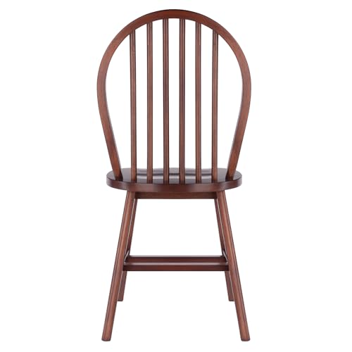 Winsome Sorella 3-pc Set Round Drop Leaf Table, Walnut - color: Walnut, size: Table + 2 Chairs